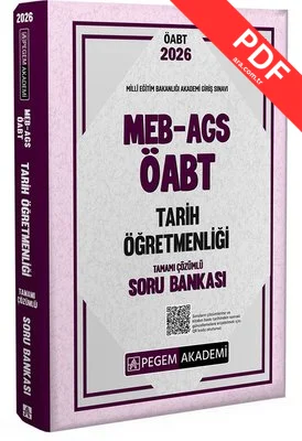2026 MEB AGS ÖABT Tarih Öğretmenliği Tamamı Çözümlü Soru Bankası kitap kapağı