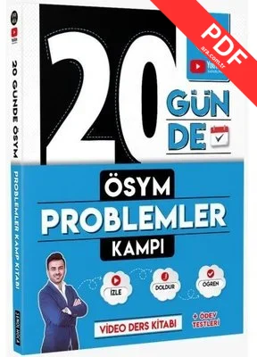 20 Günde ÖSYM Problemler Kampı kitap kapağı