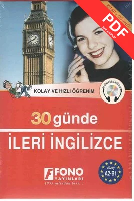 30 Günde İleri İngilizce CD'li - Kutulu - Fono kitap kapağı