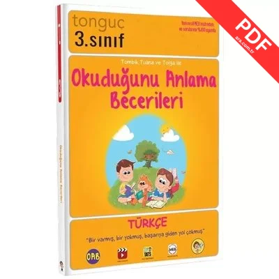 3.Sınıf Türkçe Okuduğunu Anlama Becerileri kitap kapağı