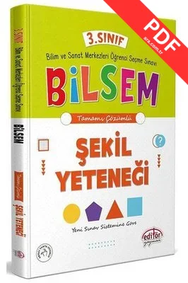 3.Sınıf BİLSEM Hazırlık Şekil Yeteneği kitap kapağı
