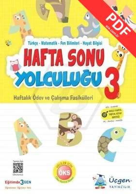 3.Sınıf Hafta Sonu Yolculuğu kitap kapağı