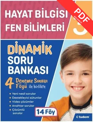 3.Sınıf Hayat Bilgisi + Fen Bilimleri Dinamik Soru Bankası kitap kapağı