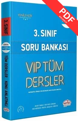 3.Sınıf VIP Tüm Dersler Soru Bankası - Mavi Kitap kitap kapağı