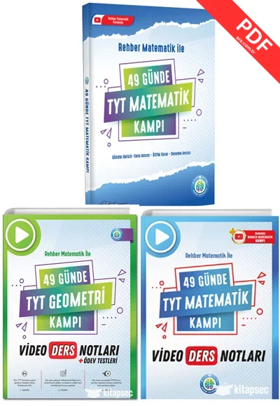 49 Günde TYT Matematik ve Geometri Kampı Muhteşem Üçlü Set Rehber Matematik Tonguç Akademi kitap kapağı