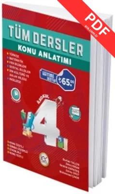 4. Sınıf Tüm Dersler Çalışma Defterim kitap kapağı