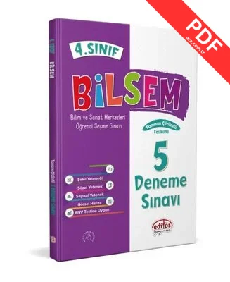 4.Sınıf Bilsem Tamamı Çözümlü 5 Fasikül Deneme Sınavı kitap kapağı