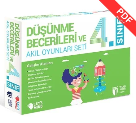 4.Sınıf Düşünme Becerileri ve Akıl Oyunları Seti kitap kapağı