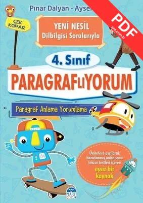 4.Sınıf - Paragraflıyorum Paragraf Anlama ve Yorumlama - Yeni Nesil Dilbilgisi Sorularıyla kitap kapağı