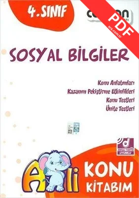 4.Sınıf Sosyal Bilgiler Konu Kitabım kitap kapağı
