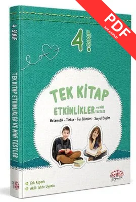 4.Sınıf Tek Kitap Etkinlikler ve Mini Testler kitap kapağı