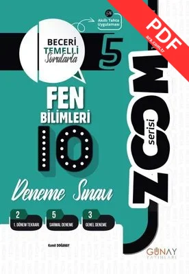 5. Sınıf Zoom Serisi Fen Bilimleri 10'Lu Denemeler kitap kapağı