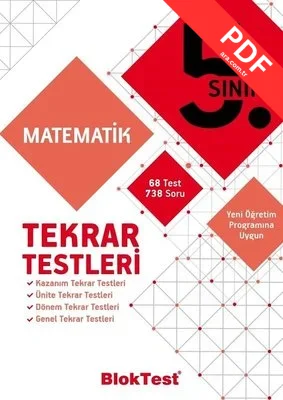 5.Sınıf Matematik Tekrar Testleri kitap kapağı