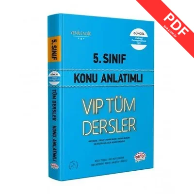 5.Sınıf VIP Tüm Dersler Konu Anlatımlı - Mavi Kitap kitap kapağı