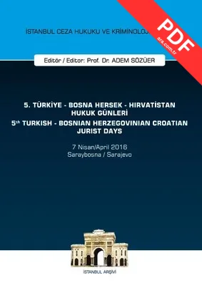 5.Türkiye-Bosna Hersek-Hırvatistan Hukuk Günleri kitap kapağı