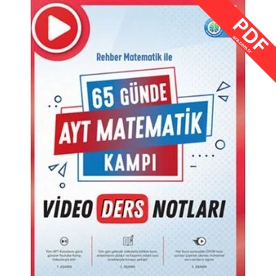65 Günde AYT Matematik Video Ders Notları kitap kapağı