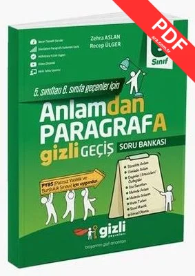 6. Sınıf Anlamdan Paragrafa Gizli Geçiş Soru Bankası kitap kapağı
