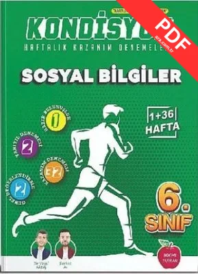 6. Sınıf Kondisyon Sosyal Bilgiler Denemeleri 37 Hafta kitap kapağı