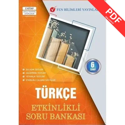 6. Sınıf Türkçe Etkinlikli Soru Bankası kitap kapağı