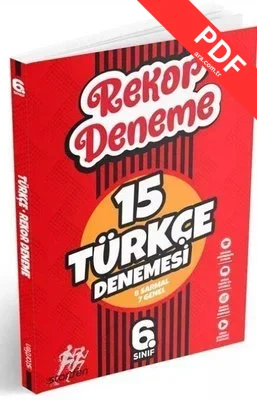 6. Sınıf Türkçe Rekor Deneme kitap kapağı