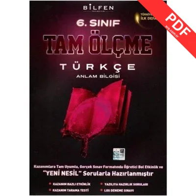 6 Sınıf Türkçe Tam Ölçme kitap kapağı