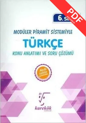 6.Sınıf Modüler Piramit Sistemiyle Türkçe MPS Konu Anlatımı ve Soru Çözümü kitap kapağı