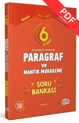 6.Sınıf Paragraf ve Mantık Muhakeme Soru Bankası kitap kapağı