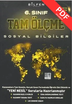 6.Sınıf Sosyal Bilgiler Tam Ölçme kitap kapağı