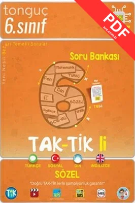 6.Sınıf Taktikli Sözel Soru Bankası kitap kapağı