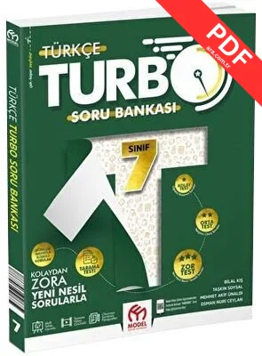 7. Sınıf Turbo Türkçe Soru Bankası kitap kapağı