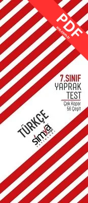 7. Sınıf Türkçe Çek Kopar Yaprak Test kitap kapağı