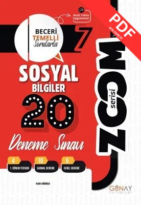 7. Sınıf Zoom Serisi 10lu Matematik Denemeleri kitap kapağı
