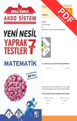 7.Sınıf Matematik Yeni Nesil Yaprak Testler kitap kapağı