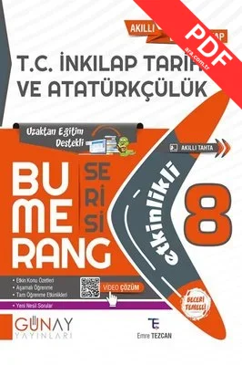 8. Sınıf Bumerang Etkinlikli T.C. İnkılap Tarihi Ve Atatürkçülük kitap kapağı