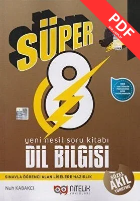 8. Sınıf Dil Bilgisi Süper Yeni Nesil Soru Kitabı kitap kapağı