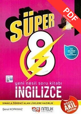 8. Sınıf İngilizce Süper Yeni Nesil Soru Kitabı kitap kapağı