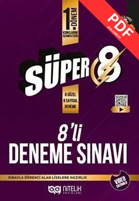 8. Sınıf LGS 1. Dönem 8'li Deneme Sınavı kitap kapağı