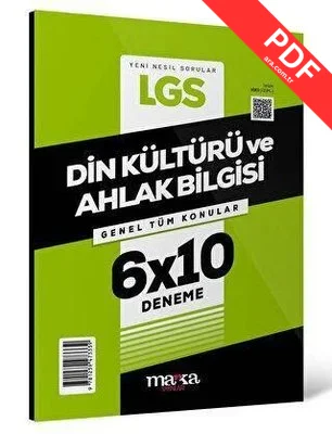 8. Sınıf LGS Din Kültürü ve Ahlak Bilgisi 6 x 10 Deneme kitap kapağı