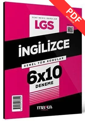 8. Sınıf LGS İngilizce 6 x 10 Deneme kitap kapağı