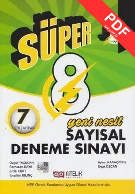 8. Sınıf LGS Sayısal Yeni Nesil Süper 7 Deneme kitap kapağı