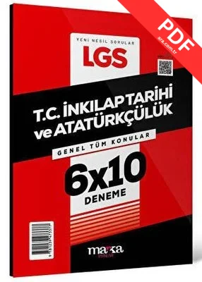8. Sınıf LGS TC İnkılap Tarihi ve Atatürkçülük 6 x 10 Deneme kitap kapağı