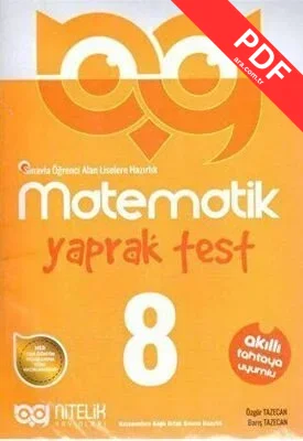 8. Sınıf Matematik Yaprak Test kitap kapağı