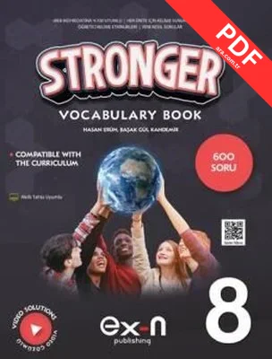 8. Sınıf Stronger with English Vocabulary kitap kapağı