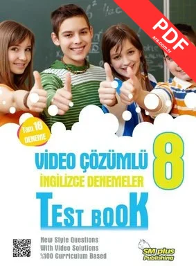 8. Sınıf Video Çözümlü İngilizce Denemeler Test Book kitap kapağı