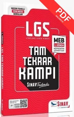 8.Sınıf LGS 1.Dönem Tam Tekrar Kamp kitap kapağı