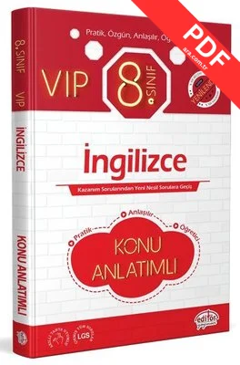 8.Sınıf VIP İngilizce Konu Anlatımlı kitap kapağı