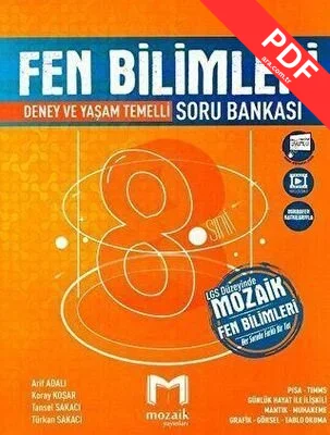 8.Sınıf Fen Bilimleri Soru Bankası Deney ve Yaşam Temelli kitap kapağı