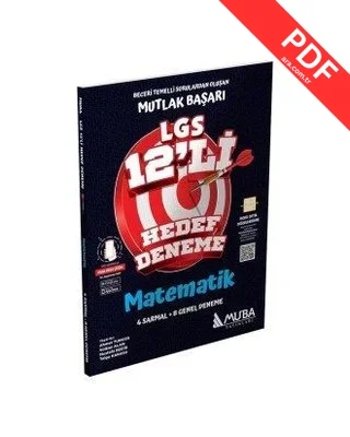 8.Sınıf LGS Matematik 12'li Hedef Deneme kitap kapağı