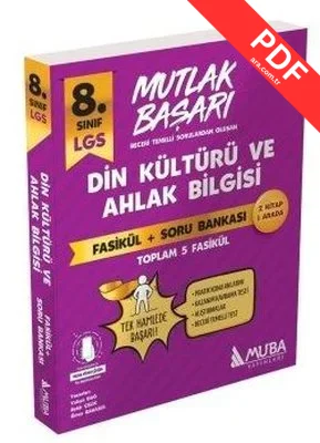 8.Sınıf LGS Mutlak Başarı Din Kültürü ve Ahlak Bilgisi Fasikül ve Soru Bankası kitap kapağı