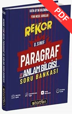 8.Sınıf Paragraf ve Anlam Bilgisi Rekor Soru Bankası kitap kapağı